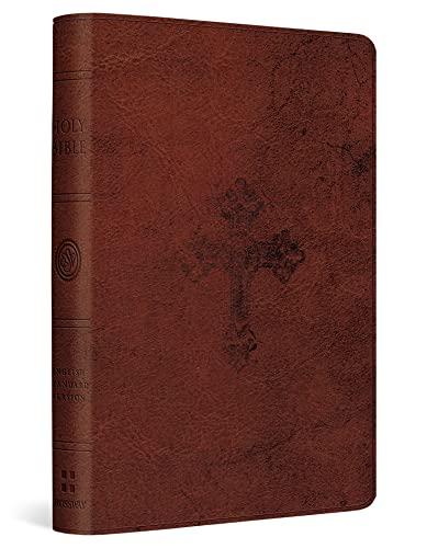 ESV, Compact Edition, The Holy Bible (Imitation Leather, TruTone, Walnut, Weathered Cross Design)