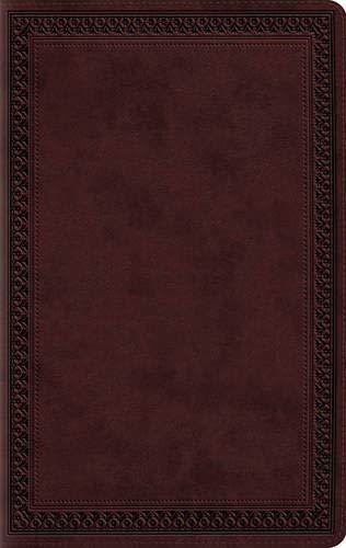 ESV Large Print Value Thinline Bible (TruTone Mahogany, Border Design)