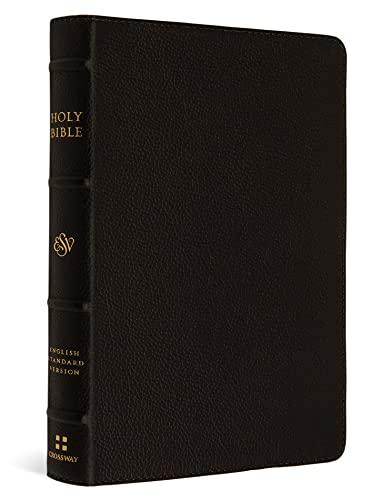 ESV, Large Print Compact Bible (Deep Brown Buffalo Leather)