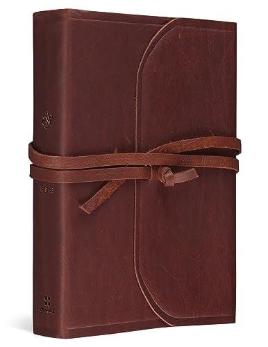 ESV, Student Study Bible (Brown Natural Leather, Flap With Strap)