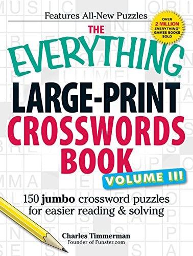 Large-Print Crosswords Book, Volume III (The Everything)