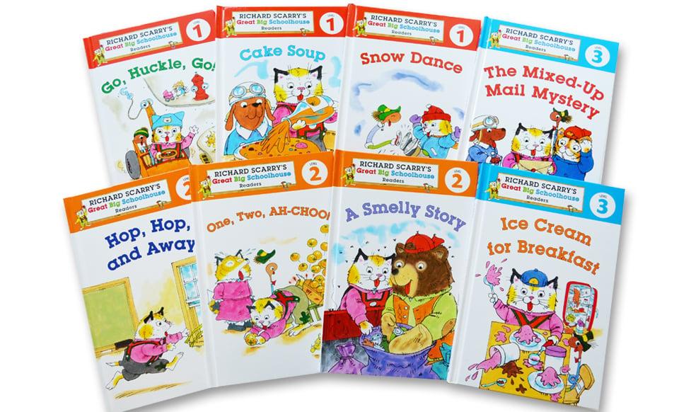 Richard Scarry Great Big Schoolhouse Readers, 8 Book Set (Level 1)