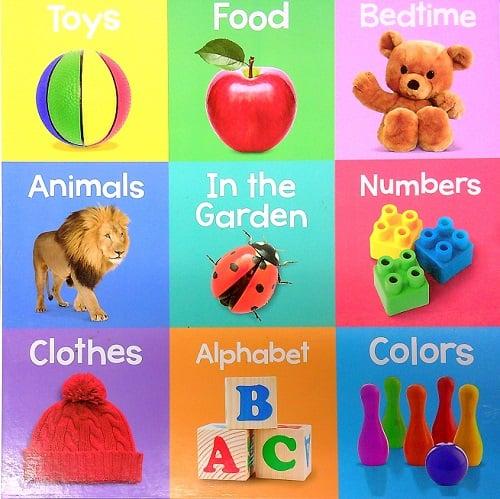 My Little Learning Library First Words 9 Book Set (Toys/Food/Bedtime/Animals/In the Garden/Numbers/Clothes/Alphabet/Colors)
