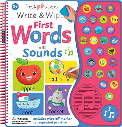 Write and Wipe First Words with Sound (First Steps)
