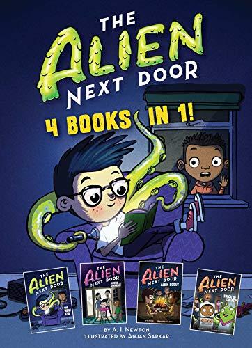 The Alien Next Door: 4 Books in 1! (The New Kid/Aliens for Dinner?!/Alien Scout/Trick or Cheat?)