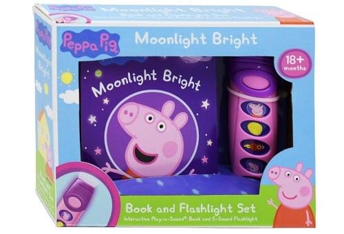 Moonlight Bright Sound Book and Sound Flashlight Set (Peppa Pig)