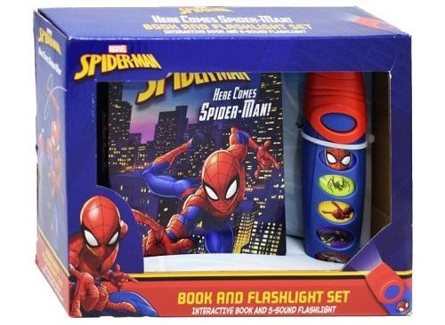 Here Comes Spider-Man Book and Flashlight Set (Spider-Man)
