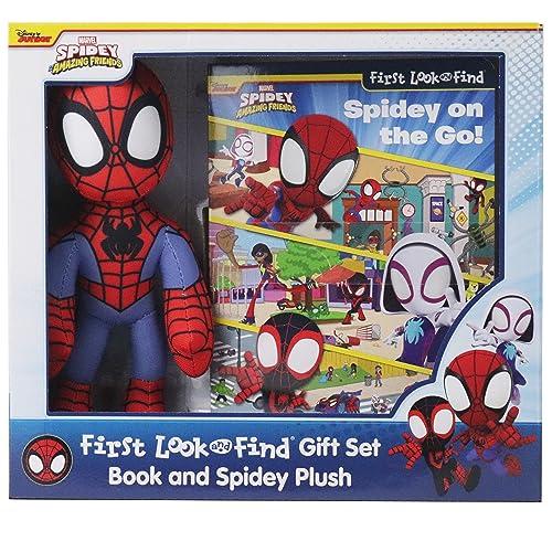 First Look and Find Activity Book and Spidey Plush Toy Gift Set (Marvel Spidey and his Amazing Friends)