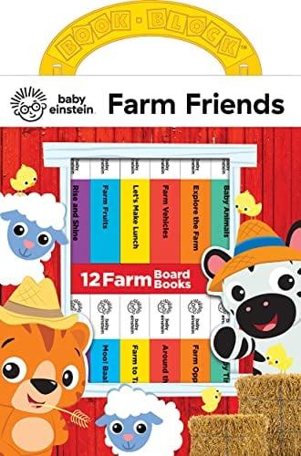 Farm Friends Book Block (Baby Einstein, 12 Board Books With Carry Handle)