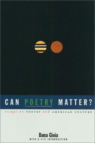 Can Poetry Matter?