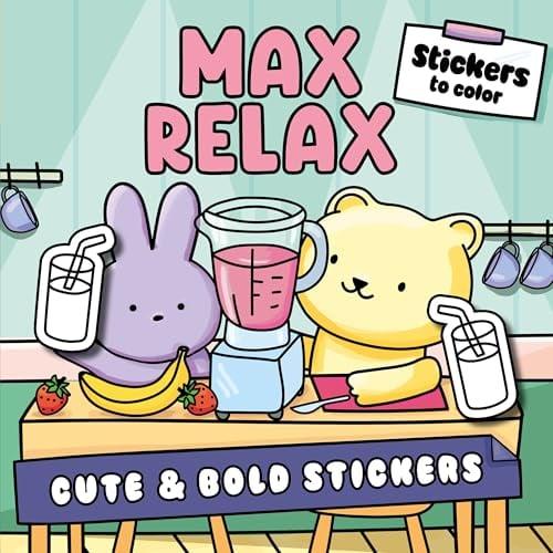 Max Relax Sticker Coloring Book