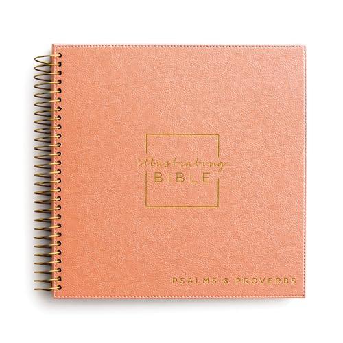 NIV, Spiral-Bound Illustrating Bible: Psalms and Proverbs (Coral)