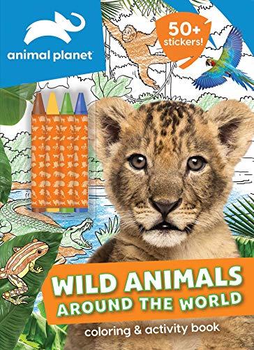Wild Animals Around the World Coloring and Activity Book with Crayons (Animal Planet)