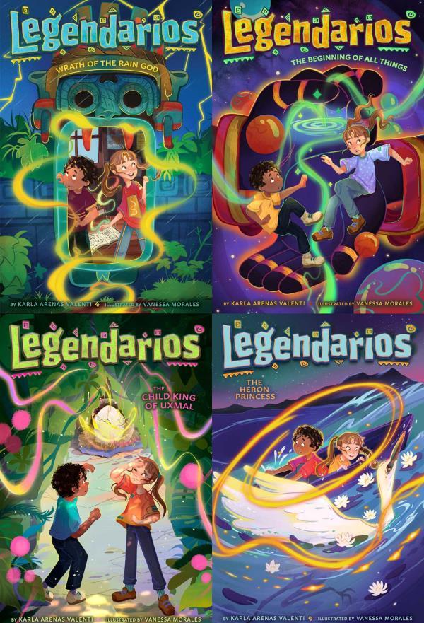 The Legendarios Mythical Collected Set (Wrath of the Rain God/The Beginning of All Things/The Child King of Uxmal/The Heron Princess)
