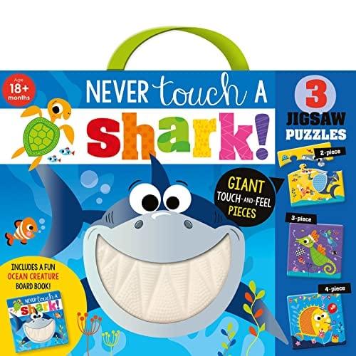 Never Touch a Shark! Giant Touch-and-Feel Jigsaw Puzzles (3 Jigsaw Puzzles)