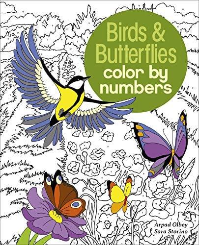 Birds & Butterflies Color by Numbers (Color by Numbers Collection, Bk. 9)