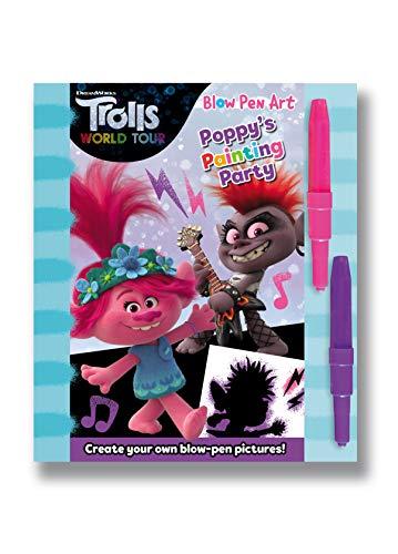 Poppy's Painting Party Blow Pen Art (Trolls World Tour)