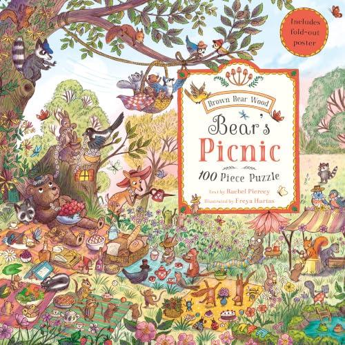 Bear's Picnic 100 Piece Puzzle (Brown Bear Wood)