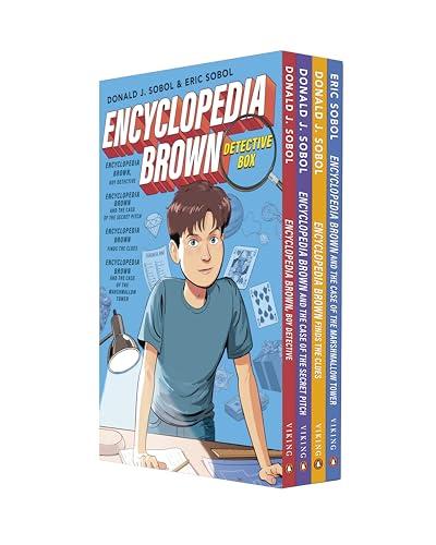 Encyclopedia Brown Detective Box Set (Boy Detective/The Case of the Secret Pitch/Finds the Clues/The Case of the Marshmallow Tower)