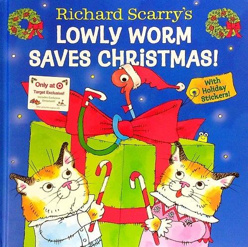 Richard Scarry's Lowly Worm Saves Christmas! (Lowly Worm Saves the Holidays) (Target Edition)