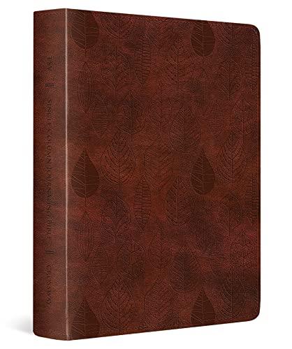 ESV, Single Column Journaling Bible (TruTone, Chestnut, Leaves Design)