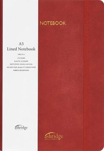Ashridge A5 Lined Notebook (Red)