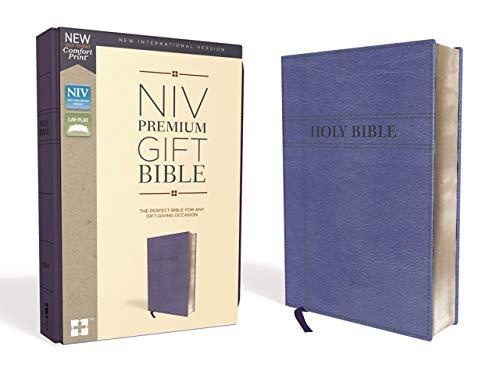 NIV, Premium Gift Bible (Thumb Indexed, Navy Leathersoft)