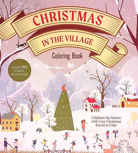 Christmas in the Village Coloring Book