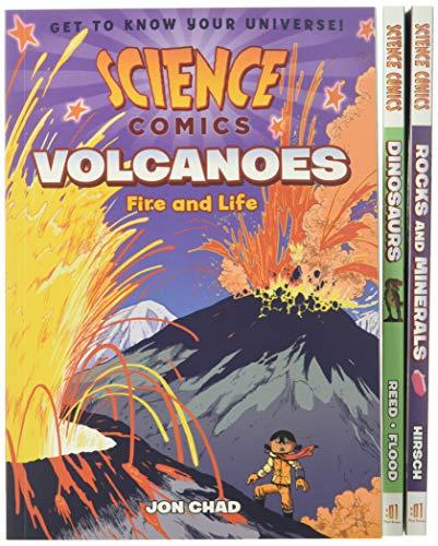 Science Comics Boxed Set: Volcanoes/Dinosaurs/Rocks and Minerals