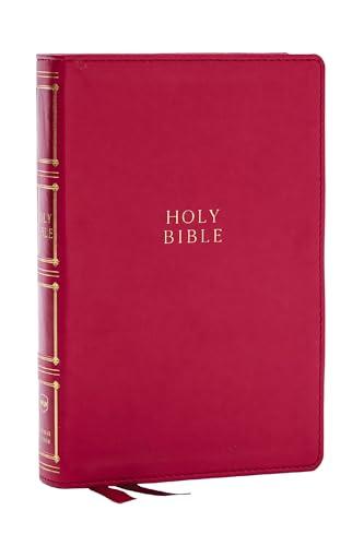 NKJV, Compact Center-Column Reference Bible (#8983RO - Rose Leathersoft)