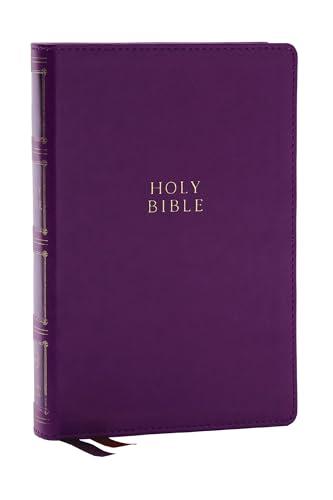 KJV Compact Center-Column Reference Bible (#8573 - Purple Leathersoft)
