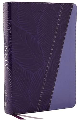 NKJV, Comfort Print Study Bible (#4543PUR - Purple Leathersoft)