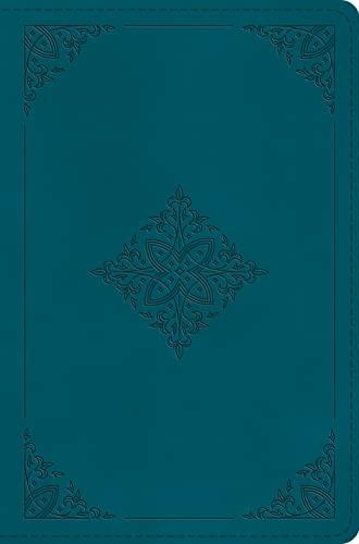 ESV, Compact Bible (TruTone, Deep Teal, Fleur-de-lis Design, Leathersoft)