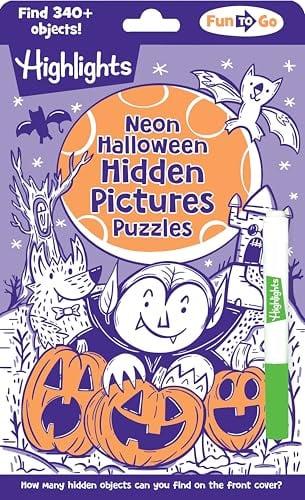 Neon Halloween Hidden Pictures Puzzles (Fun to Go)