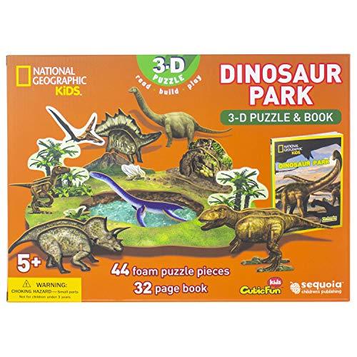 Dinosaur Park 3-D Puzzle & Book (National Geographic Kids)