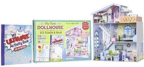 Beach House Haven: My First Dollhouse 3-D Puzzle & Activity Book