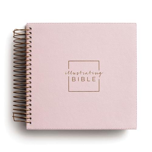 NIV, Spiral-Bound Illustrating Bible (Pink Leathersoft)
