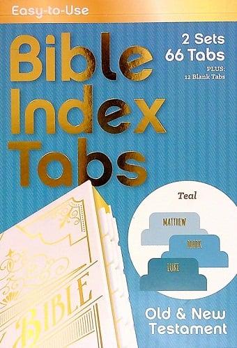Bible Index Tabs (Teal)