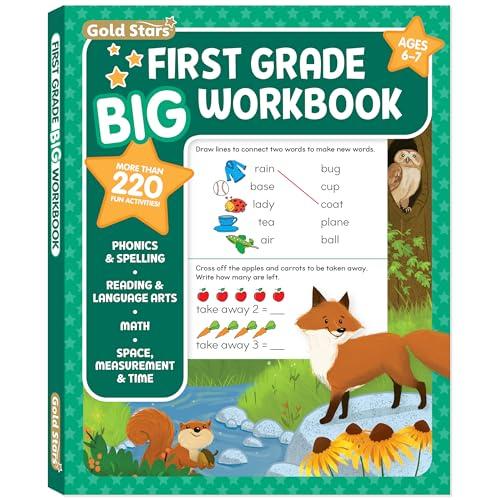 First Grade Big Workbook: More Than 220 Fun Activities (Gold Stars)