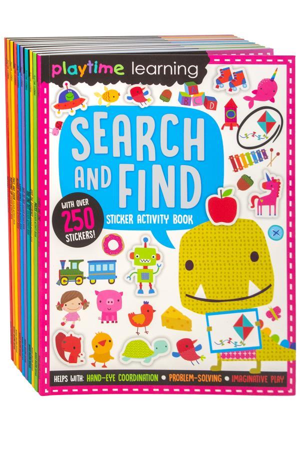 Playtime Learning Sticker Activity Book 10-Book Set