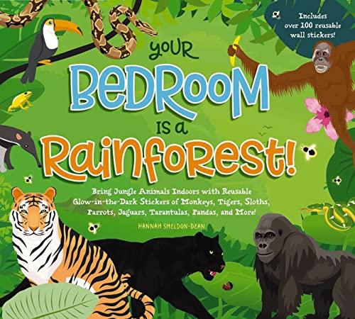 Your Bedroom is a Rainforest! Bring Jungle Animals Indoors With Reusable Glow-in-the-Dark Stickers