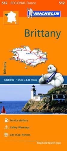 Britanny Road and Tourist Map (512 Regional France)