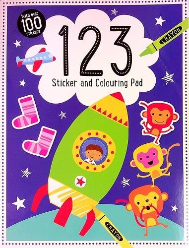 123 Sticker and Colouring Pad