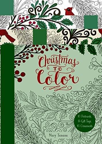 Christmas to Color (10 Postcards, 15 Gift Tags, 10 Ornaments)