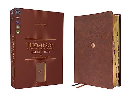 NKJV, Thompson Chain-Reference Holy Bible, Large Print (Thumb Indexed, Brown Leathersoft)