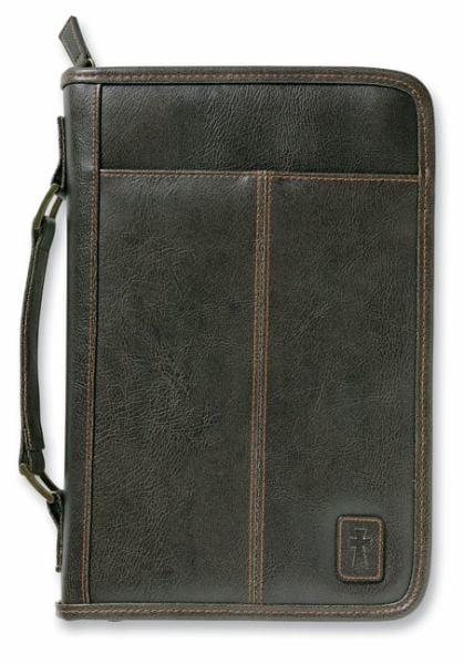 Aviator Leather-Look Brown Extra Large Book and Bible Cover