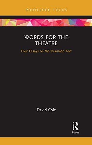 Words for the Theatre (Focus on Dramaturgy)