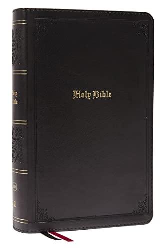 KJV, Personal Size Large Print Single-Column Reference Bible (#8653BK - Black Leathersoft)