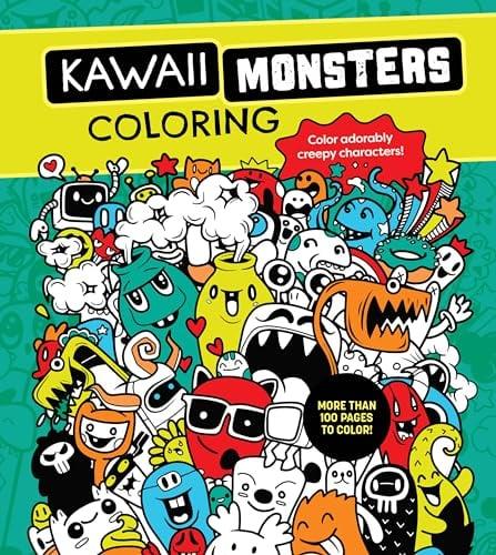 Kawaii Monsters Coloring Book: Color Adorably Creepy Characters