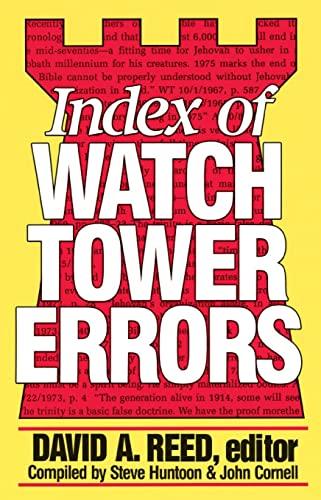 Index of Watchtower Errors, 1879 to 1989